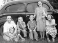 Joseph and Lorraine (Hubing) Klein with their four children